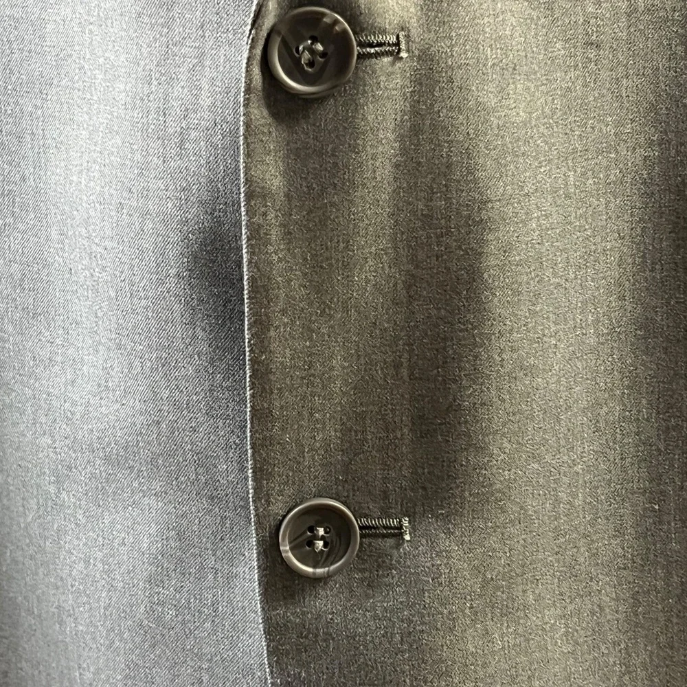 Renoir‎ Sport Coat R48/42 Grey Single Breasted Blazer Dual Vent Tailored Mens